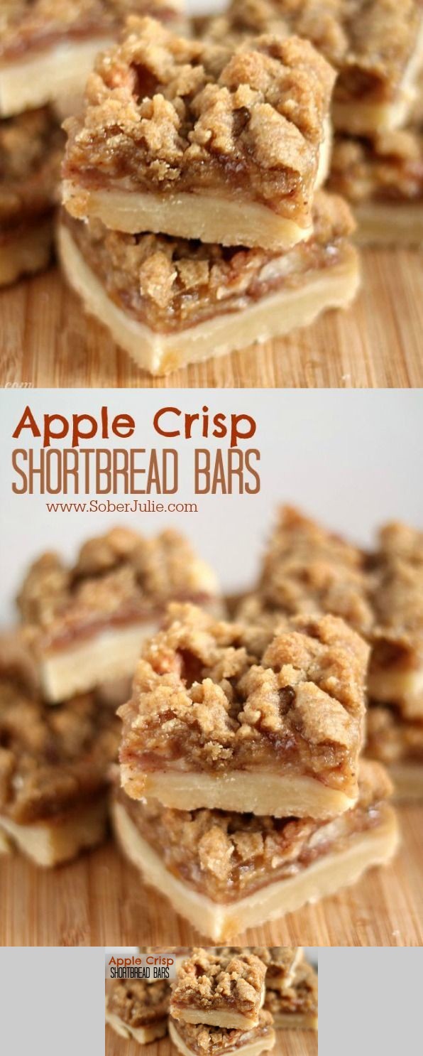 Apple Crisp Shortbread Bars