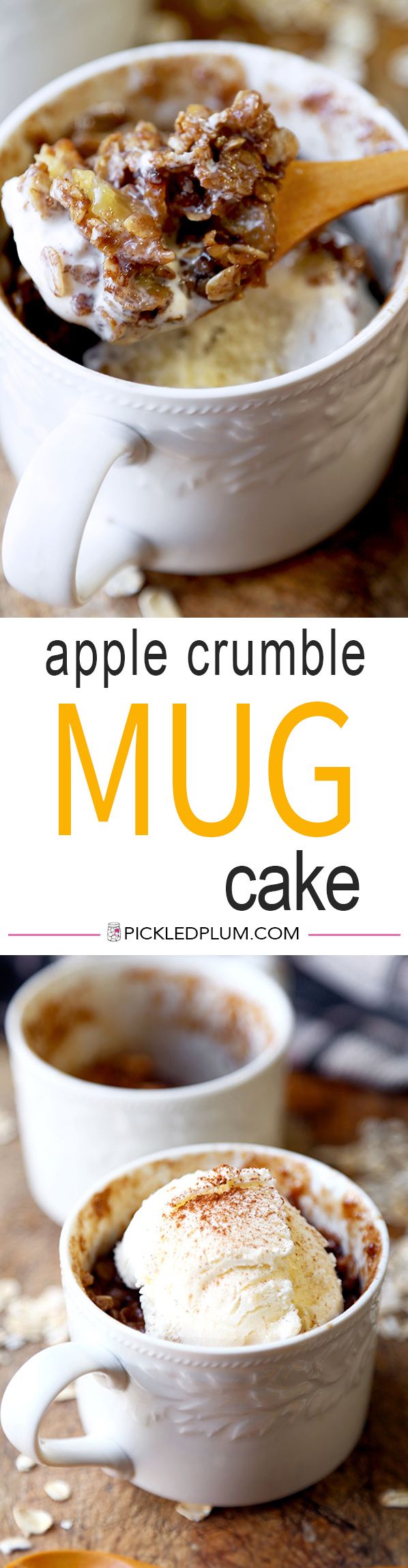 Apple Crumble Mug Cake