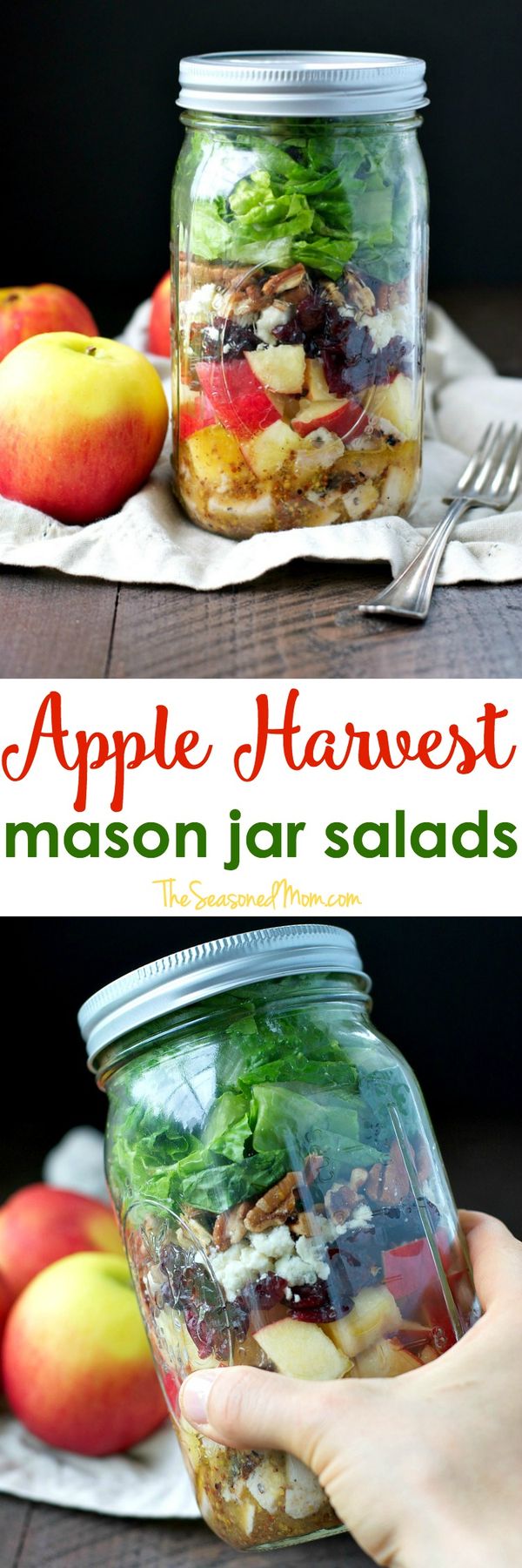 Apple Harvest Mason Jar Salads