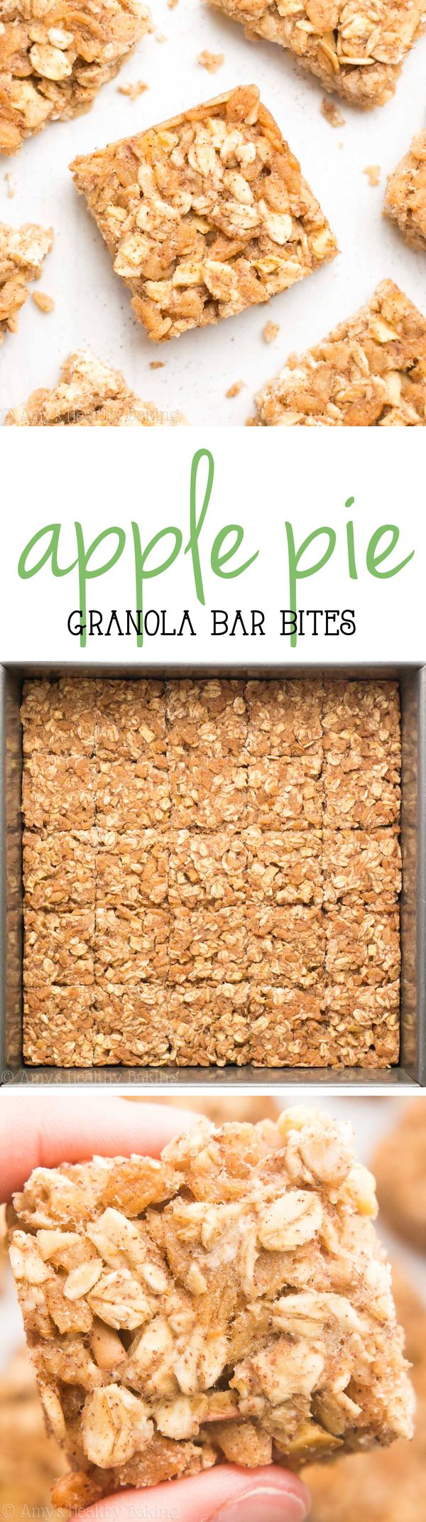 Apple Pie Granola Bar Bites