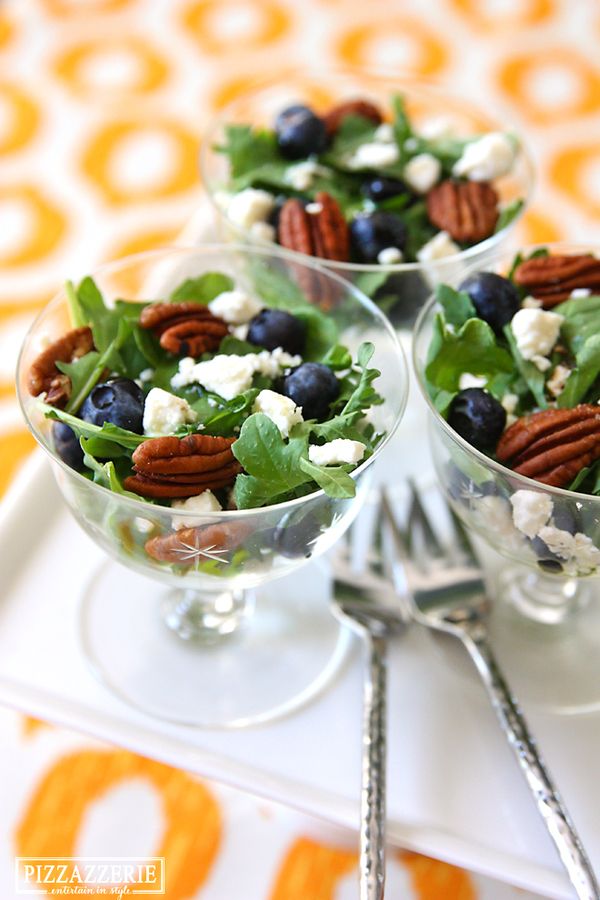 Arugula, Blueberry & Feta Salads