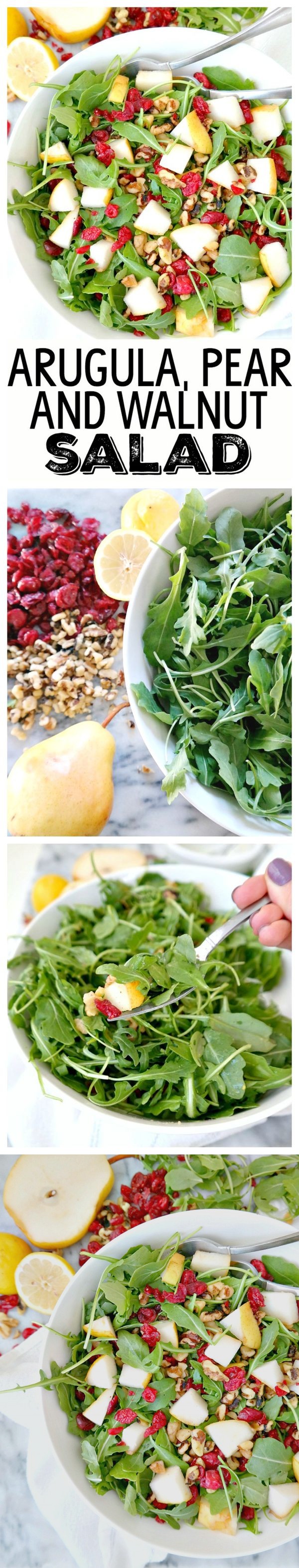 Arugula, Pear & Walnut Salad