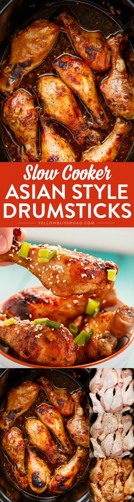 Asian Chicken Drumsticks in the Slow Cooker