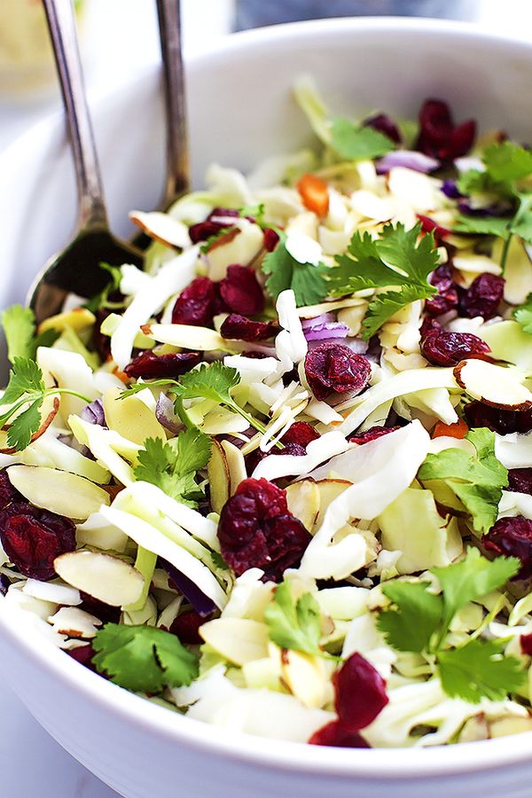 Asian Cranberry Almond Salad + Sesame Dressing