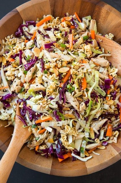 Asian Ramen-Chicken Chopped Salad