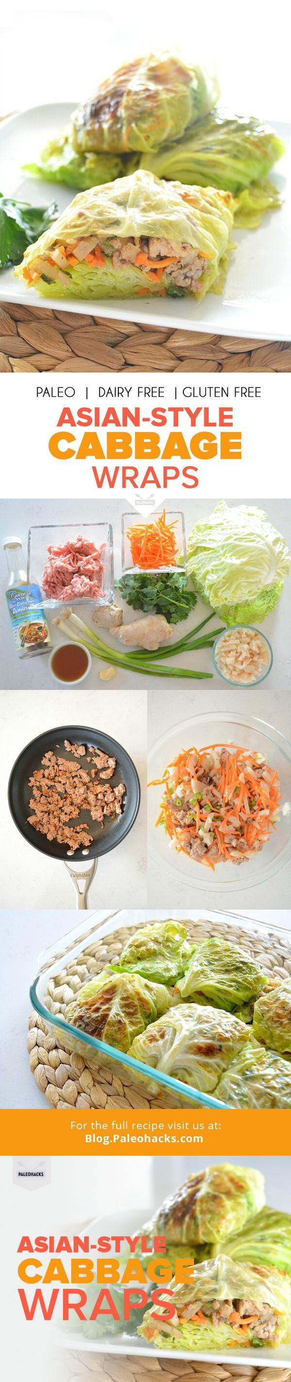 Asian-Style Cabbage Wraps