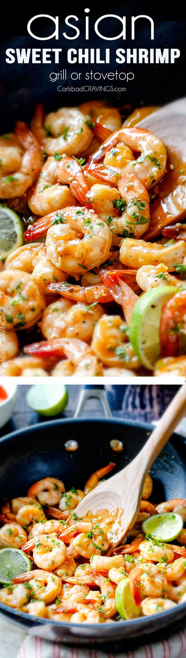 Asian Sweet Chili Shrimp (grill or stovetop