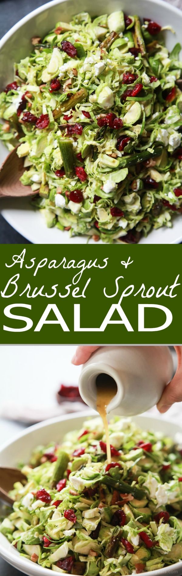 Asparagus & Brussel Sprout Salad with Honey Dijon Dressing