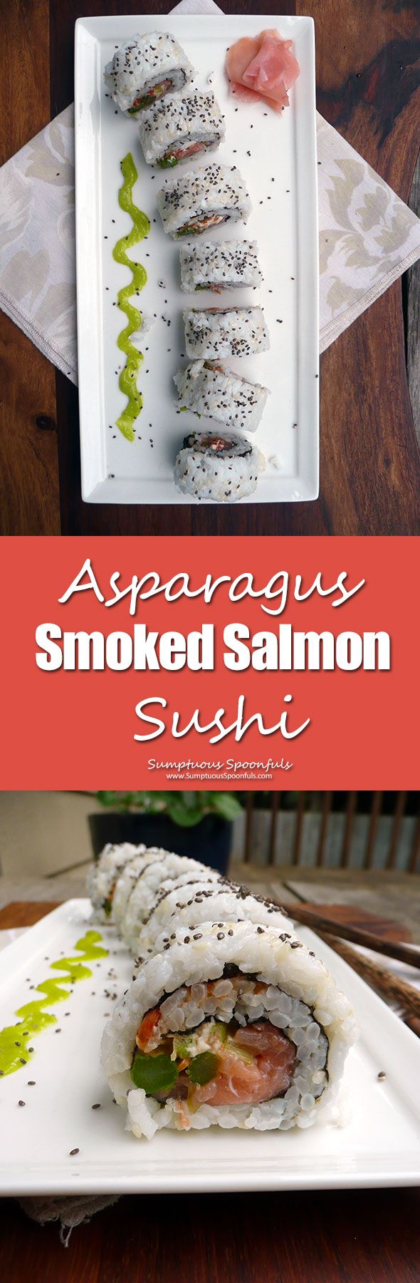 Asparagus Smoked Salmon Sushi