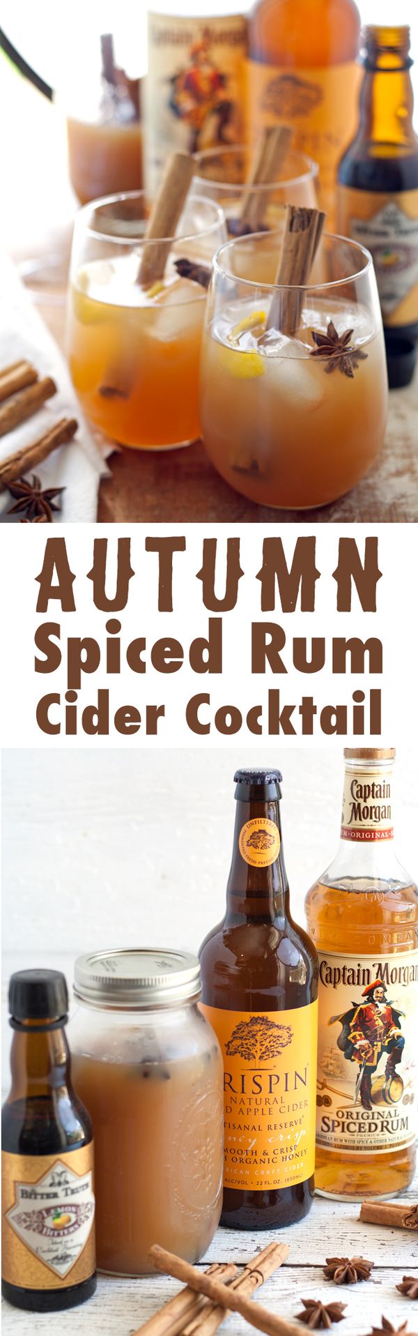 Autumn Spiced Rum Cider Cocktail