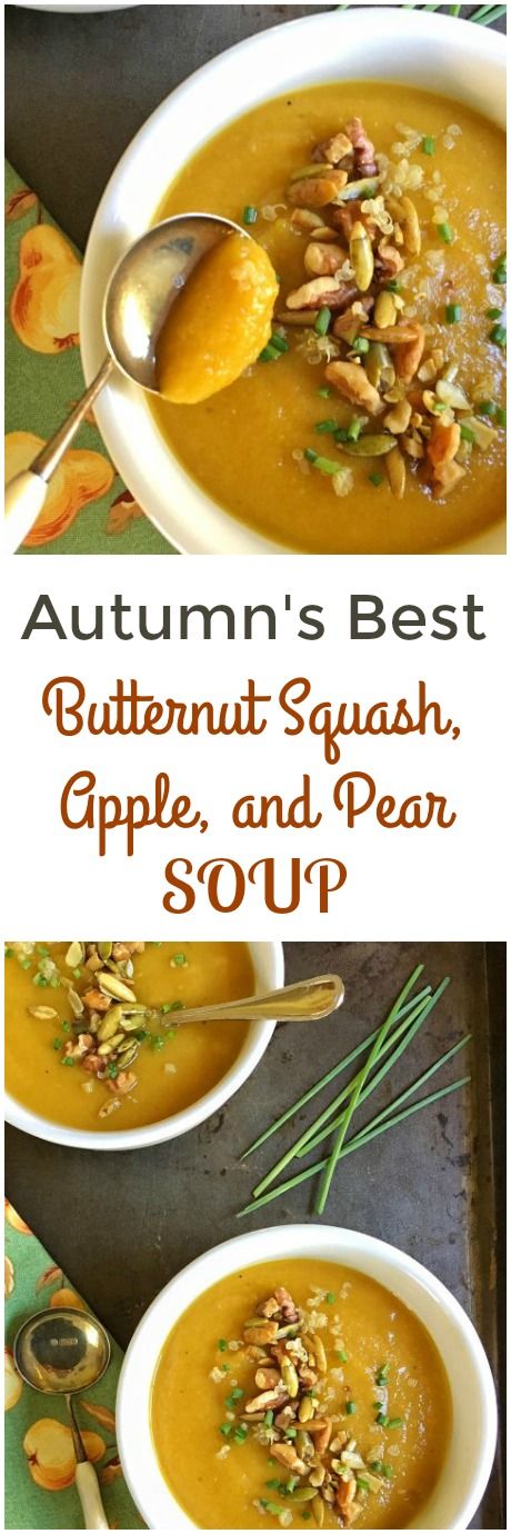 Autumn's Best Butternut Squash, Apple, and Pear Soup