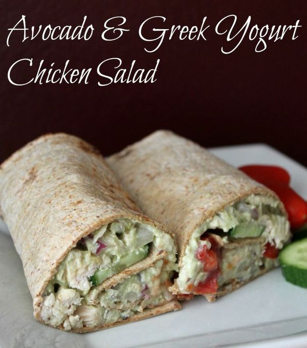 Avocado and Greek Yogurt Chicken Salad (No Mayo
