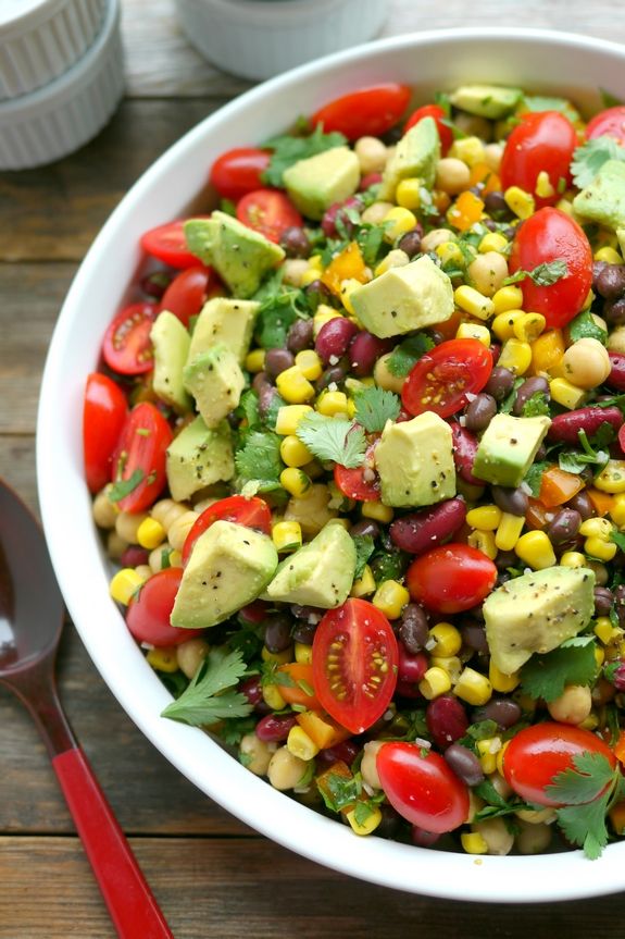 Avocado and Three Bean Salad