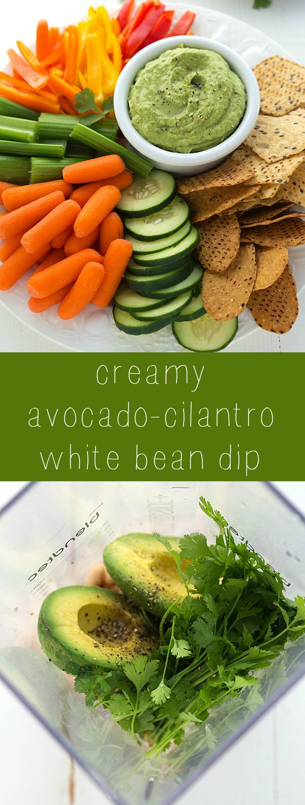 Avocado-Cilantro White Bean Dip