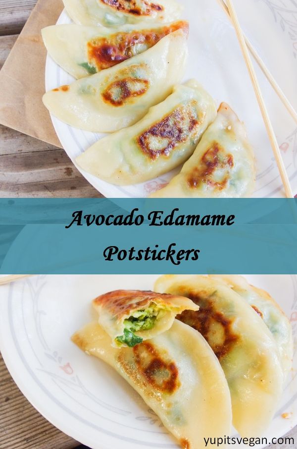 Avocado Edamame Potstickers