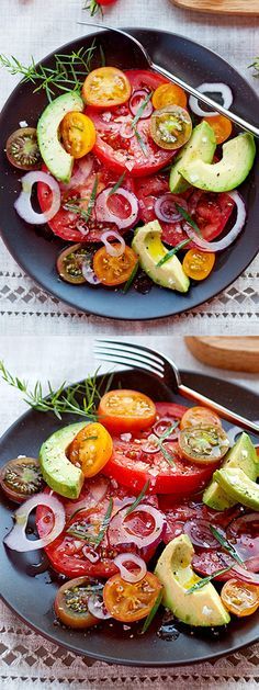 Avocado, Onion and Tomato Salad