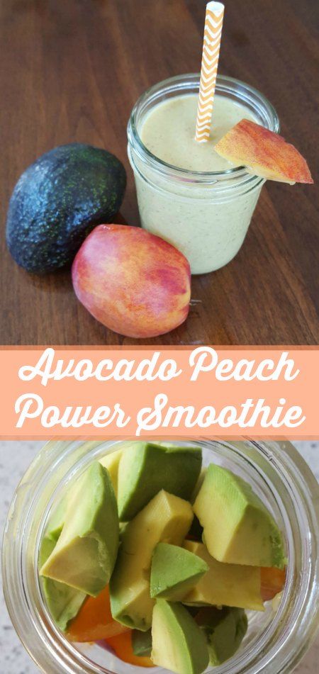 Avocado Peach Power Smoothie