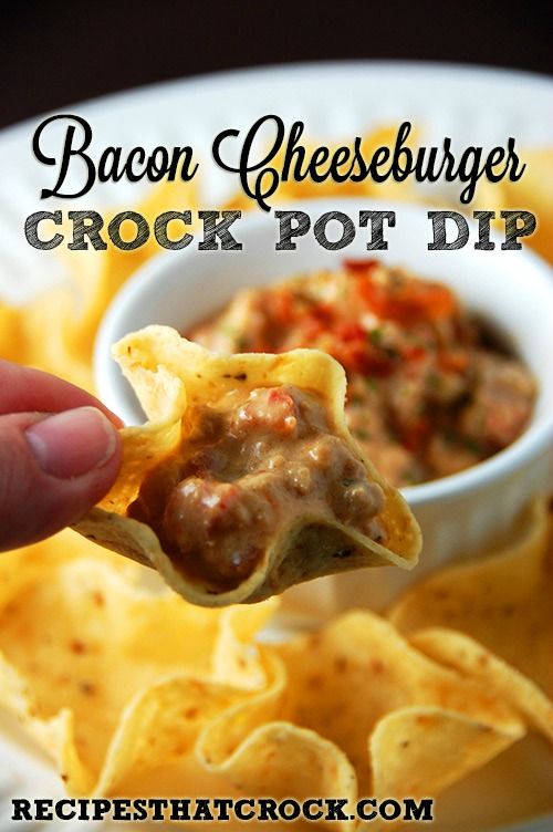 Bacon Cheeseburger Crock Pot Dip