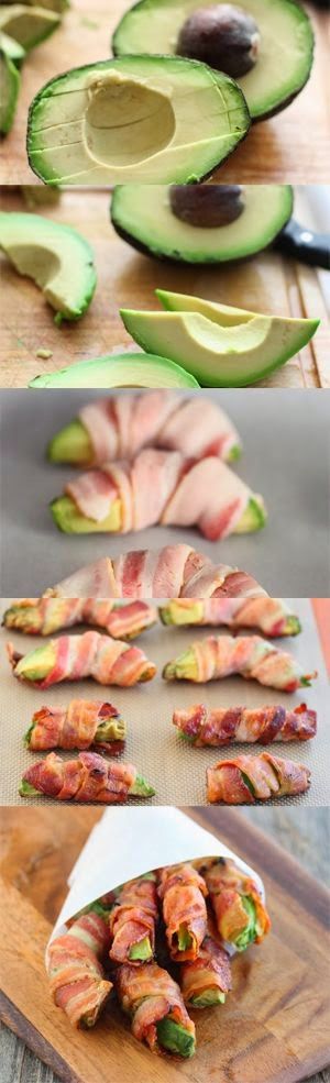 Bacon Wrapped Avocado Fries