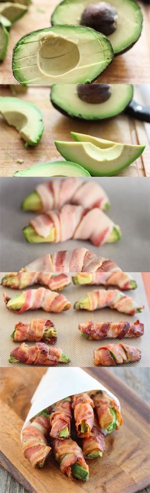 Bacon Wrapped Avocados