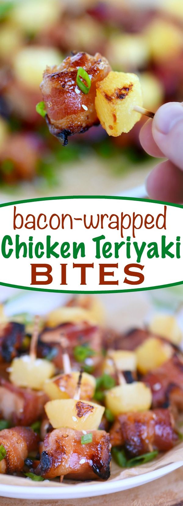 Bacon Wrapped Chicken Teriyaki Bites