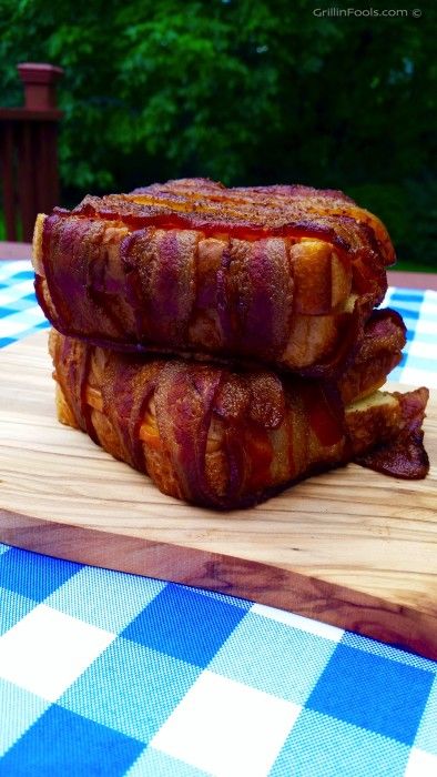 Bacon Wrapped Grilled Cheese