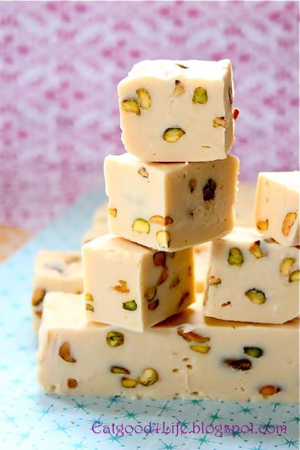 Baileys Irish Cream and Pistachio Fudge