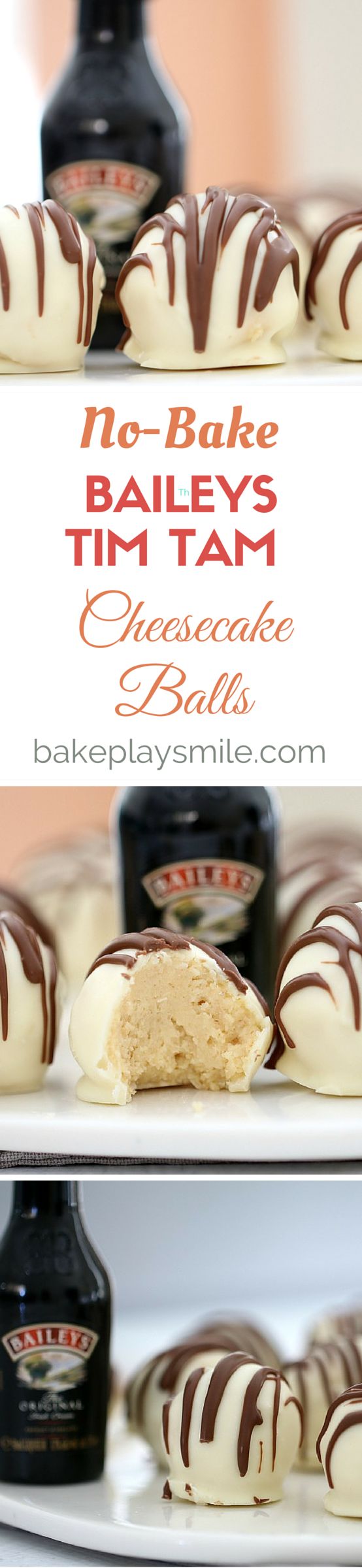 Baileys Tim Tam Cheesecake Balls - Conventional Method