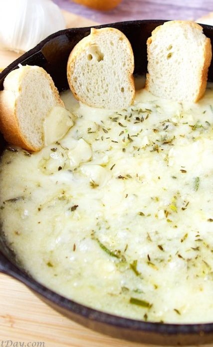 Baked Brie and Garlic Dip