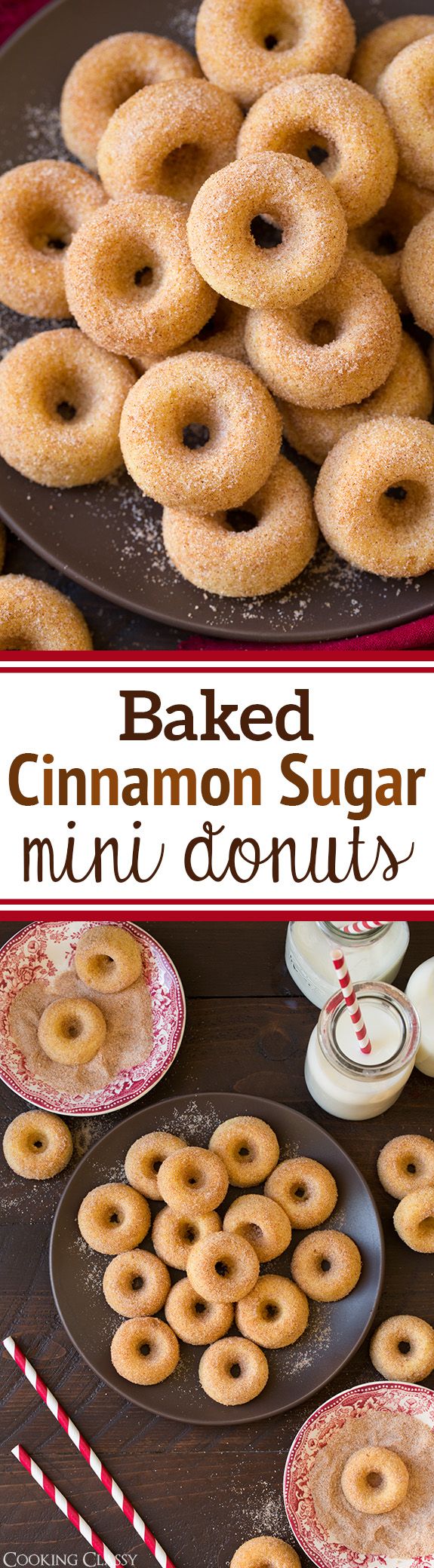 Baked Cinnamon Sugar Mini Donuts