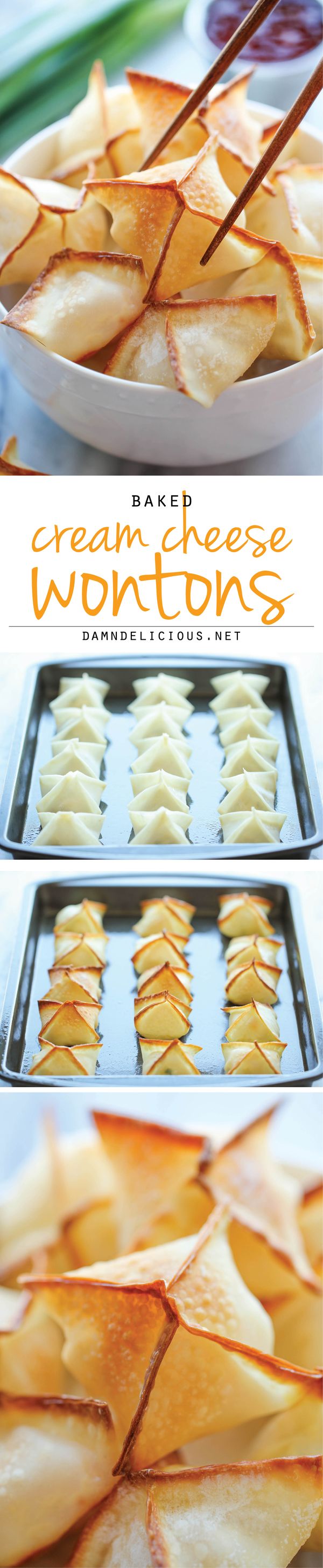 Baked Cream Cheese Wontons