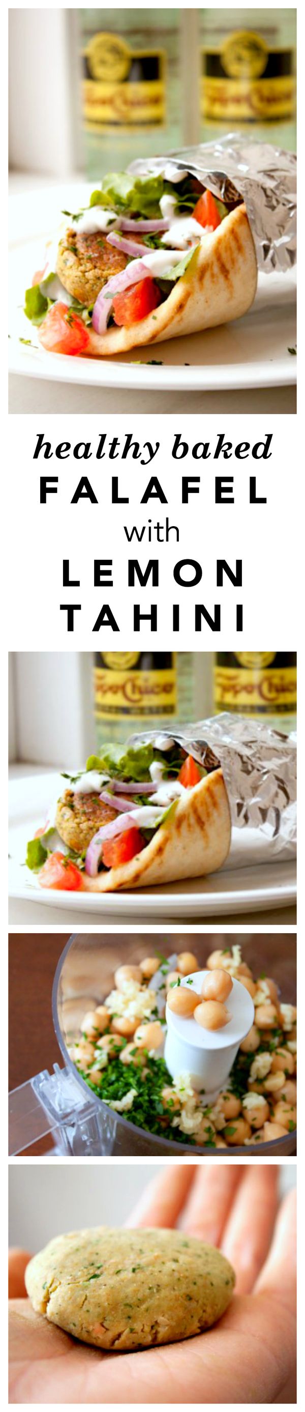 Baked Falafel with Lemon Tahini Sauce