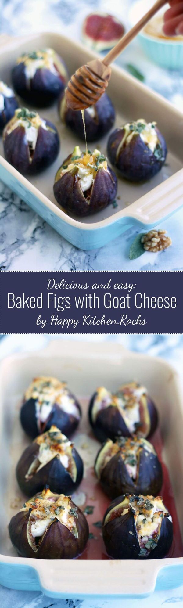 Baked Figs with Goat Cheese