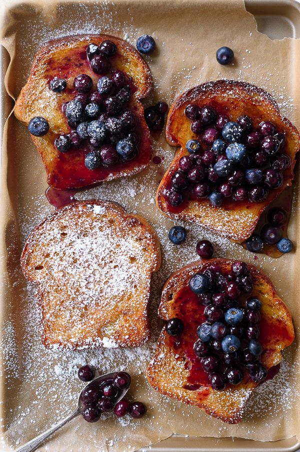 Baked French Toast with Blueberries