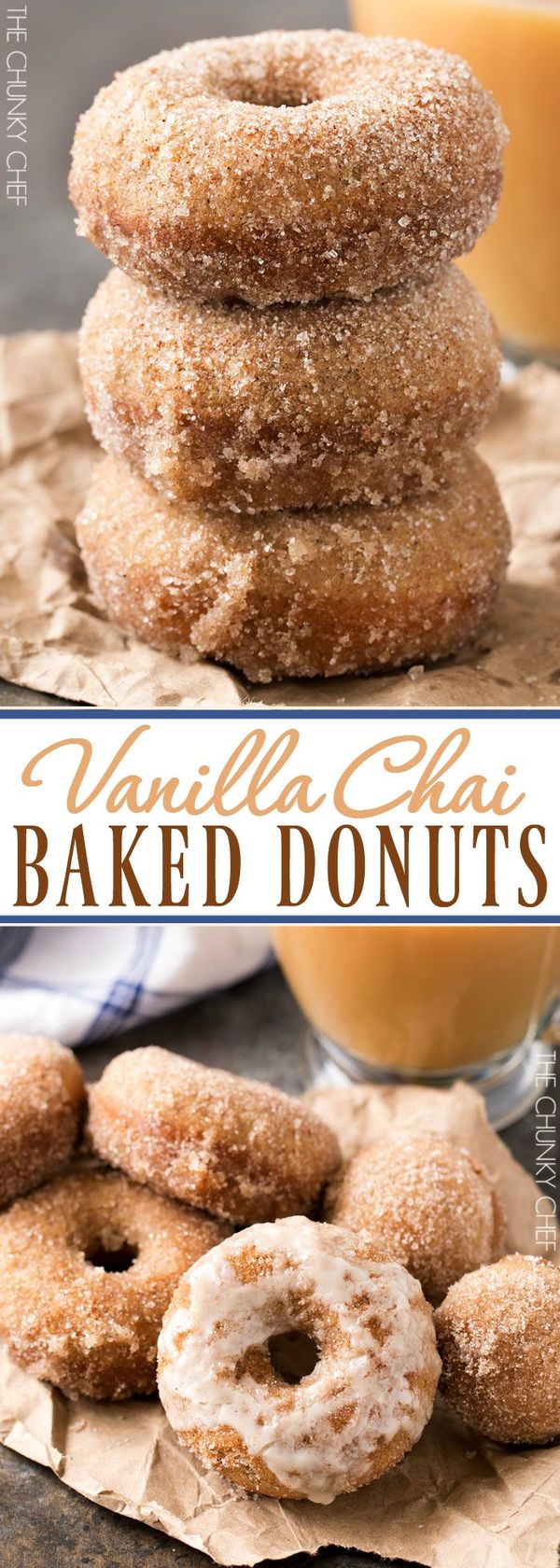 Baked Homemade Vanilla Chai Donuts