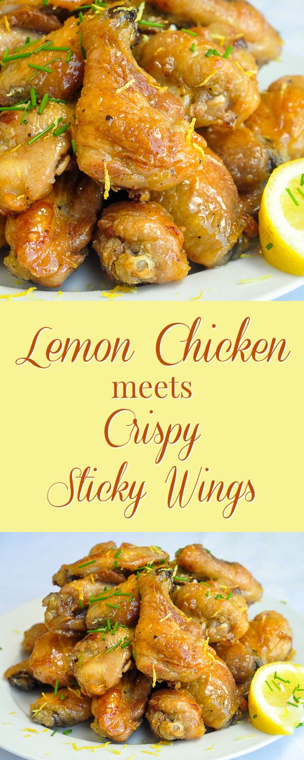 Baked Honey Lemon Glazed Wings