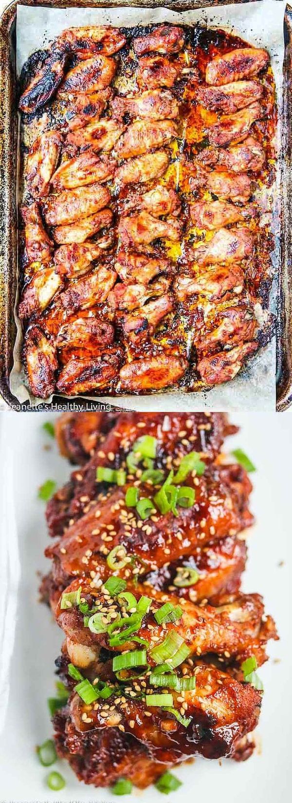 Baked Korean Gochujang Chicken Wings