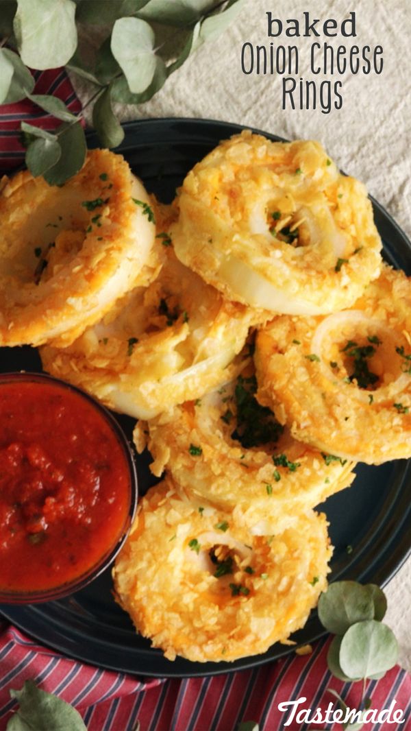 Baked Onion Cheese Rings