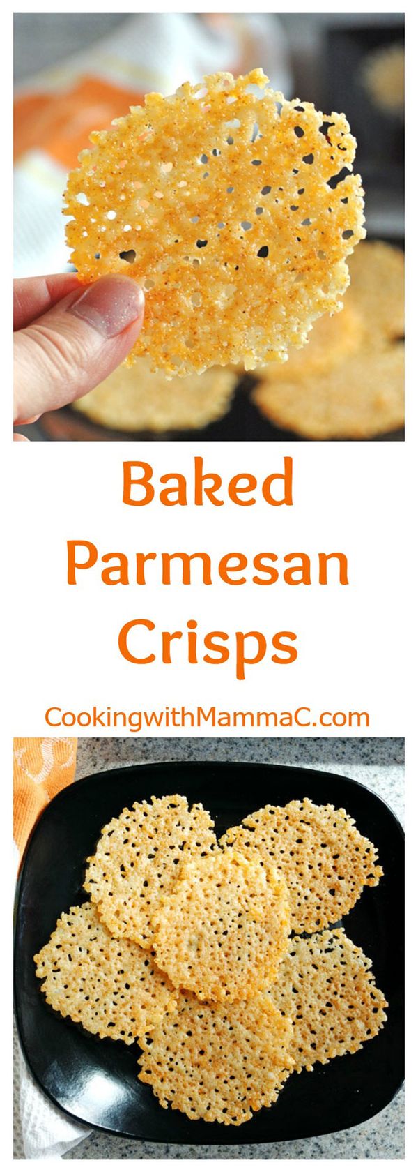 Baked Parmesan Crisps