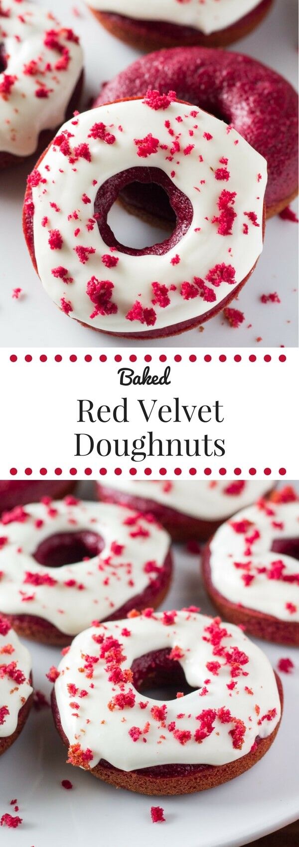 Baked Red Velvet Doughnuts