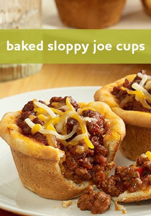 Baked Sloppy Joe Cups