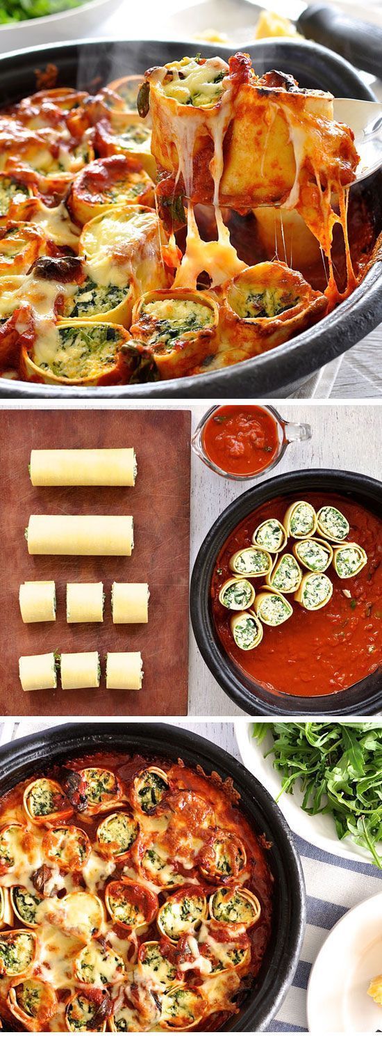 Baked Spinach and Ricotta Rotolo