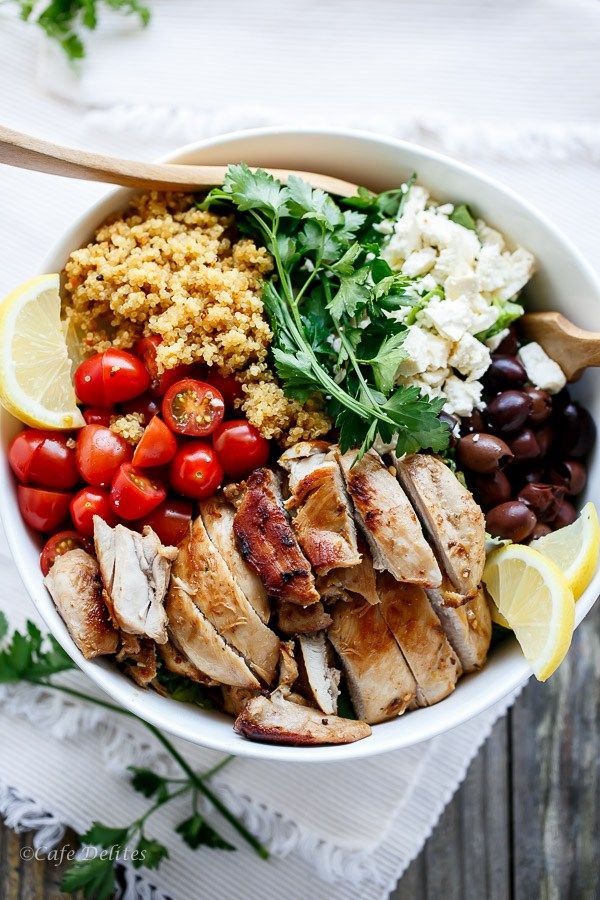 Balsamic Chicken Salad with Lemon Quinoa