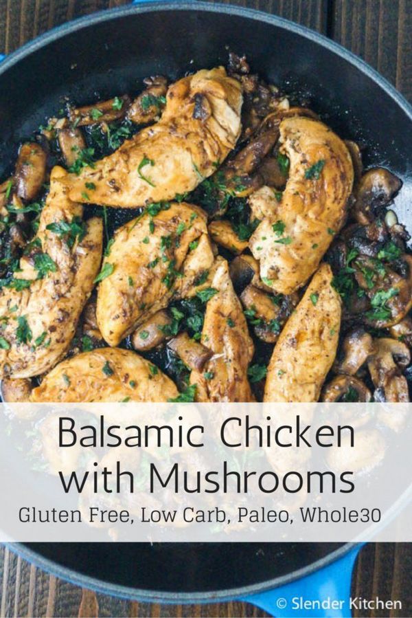 Balsamic Chicken with Mushrooms and Thyme