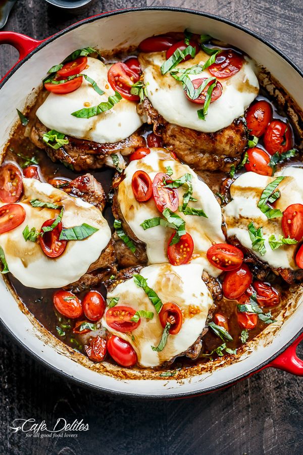 Balsamic Glazed Caprese Chicken