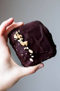 Banana Almond Butter Klondike Bars