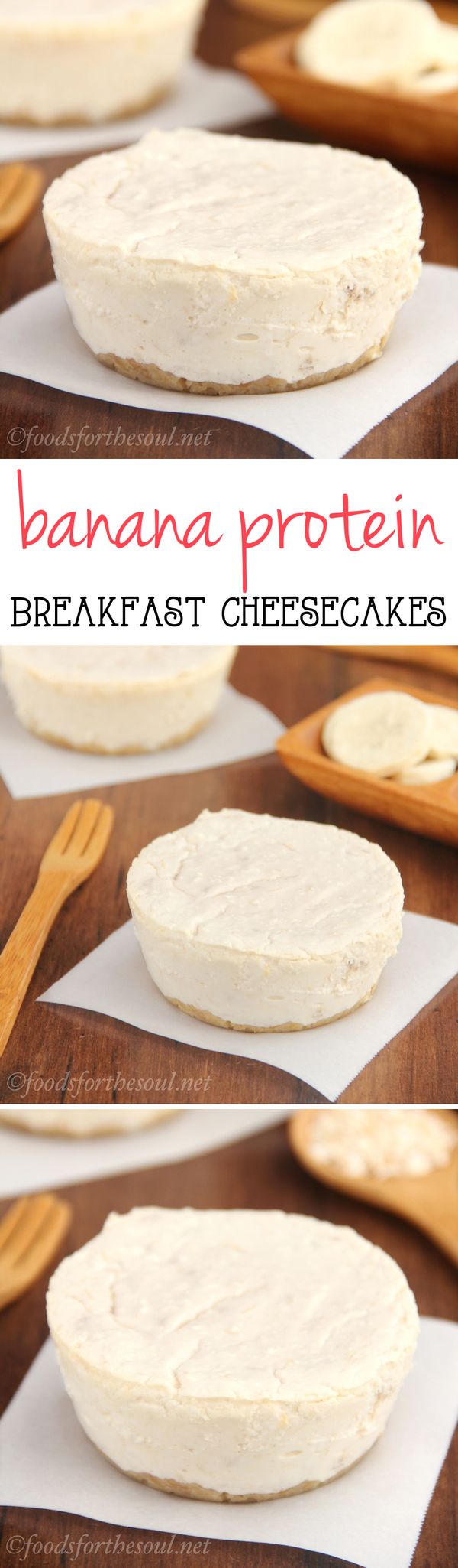 Banana Breakfast Cheesecakes