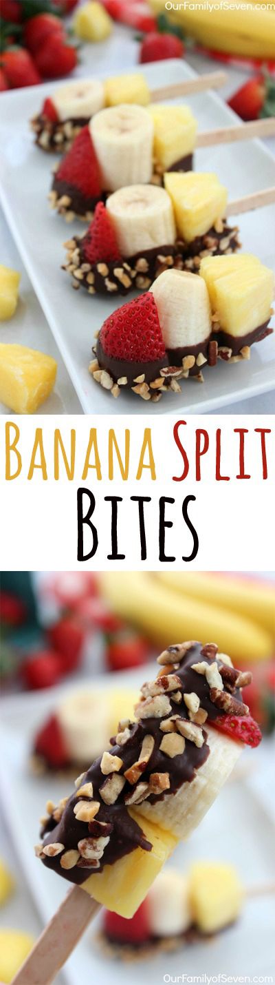 Banana Split Bites