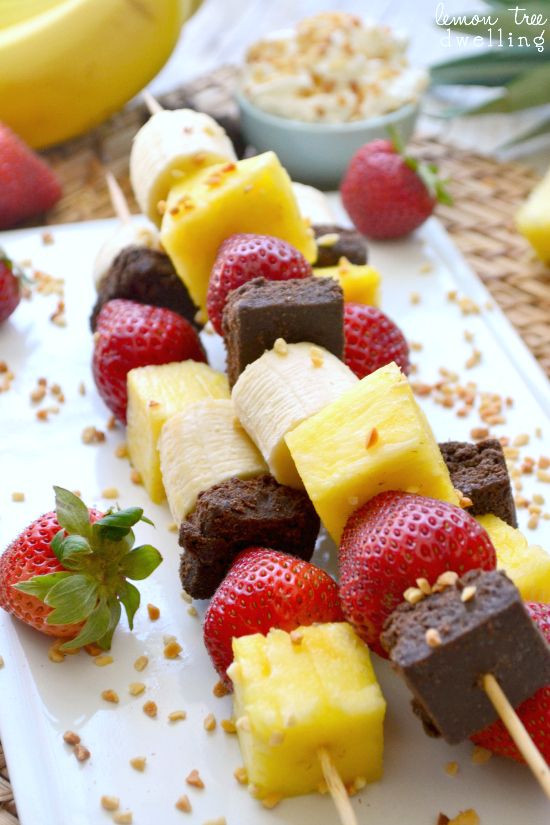 Banana Split Kabobs