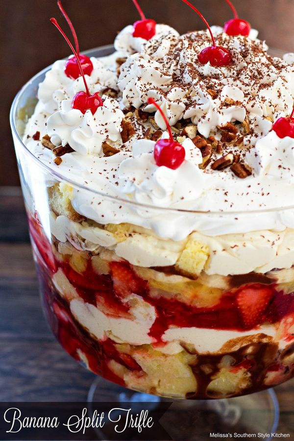 Banana Split Trifle